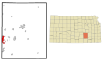 Butler County Kansas Incorporated and Unincorporated areas Andover Highlighted